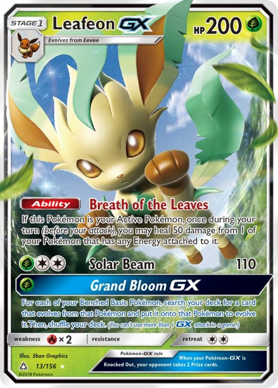 Check De Actuele Waarde Van Je Leafeon GX 13 156 Kaart Uit De Ultra