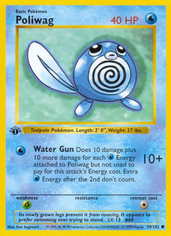 Check De Actuele Waarde Van Je Poliwag Kaart Uit De Base Set Set