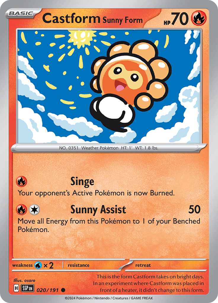 Castform Sunny Form-20-Surging Sparks