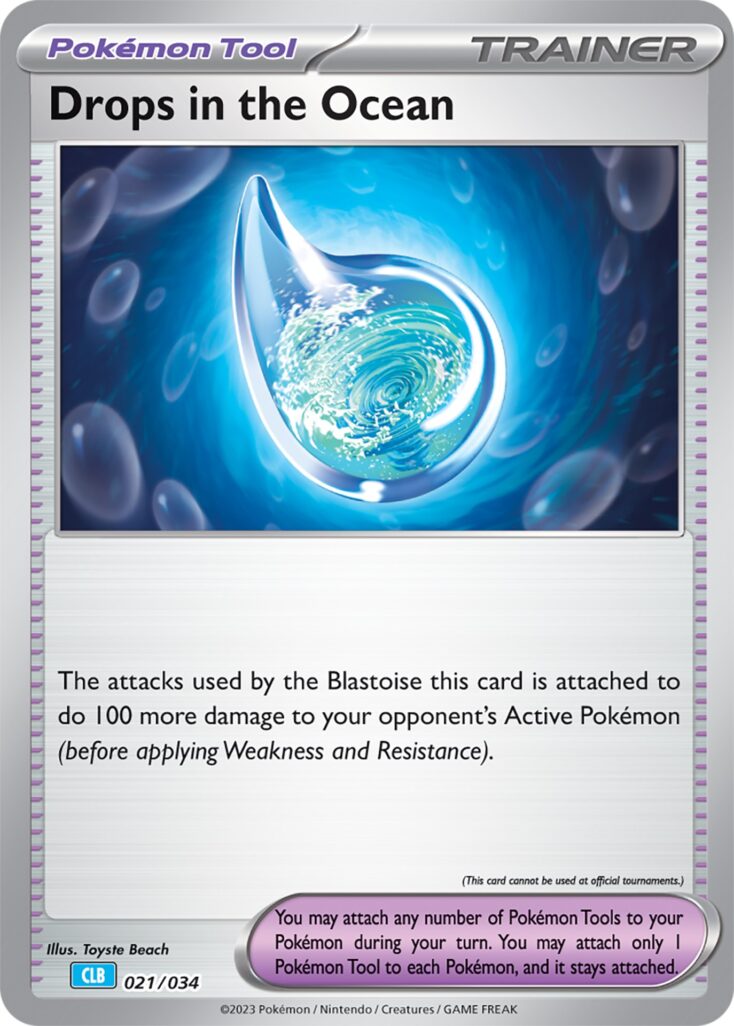 Drops in the Ocean-Pokemon TCG Classic - Blastoise