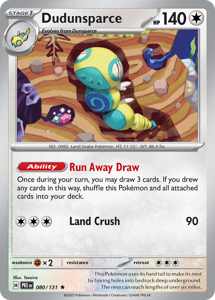 Dudunsparce-080-Prismatic Evolutions