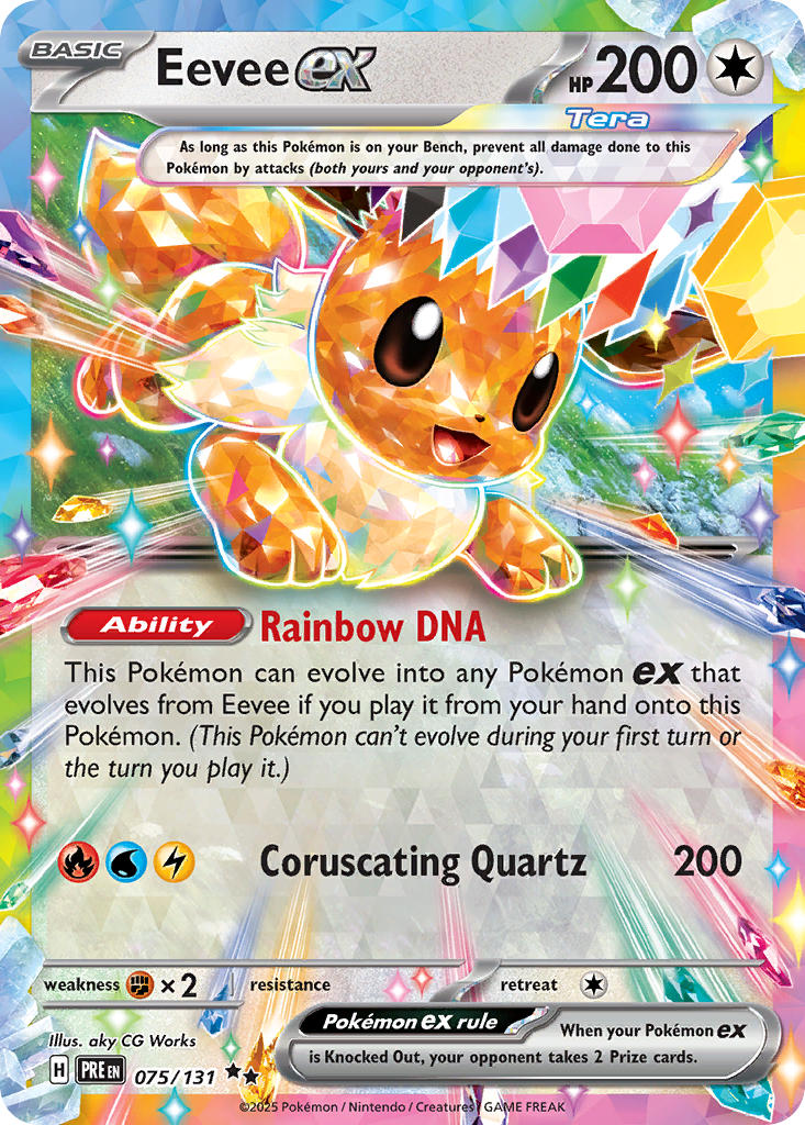 Eevee ex-075-Prismatic Evolutions