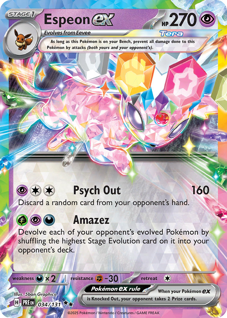 Espeon ex-034-Prismatic Evolutions