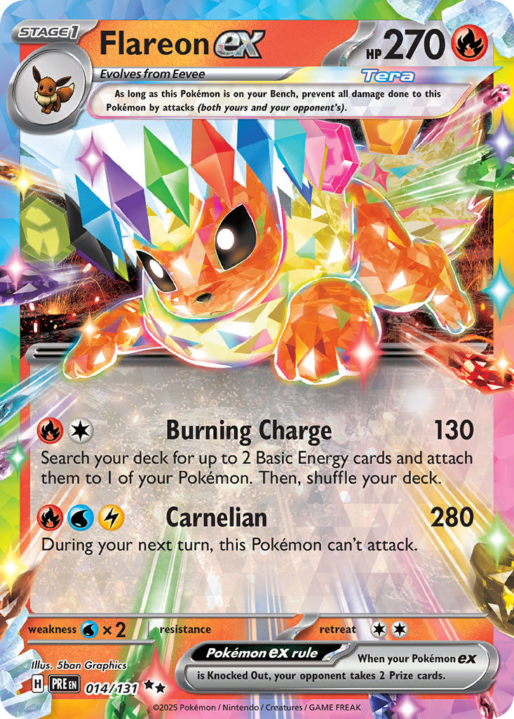 Flareon ex-014-Prismatic Evolutions