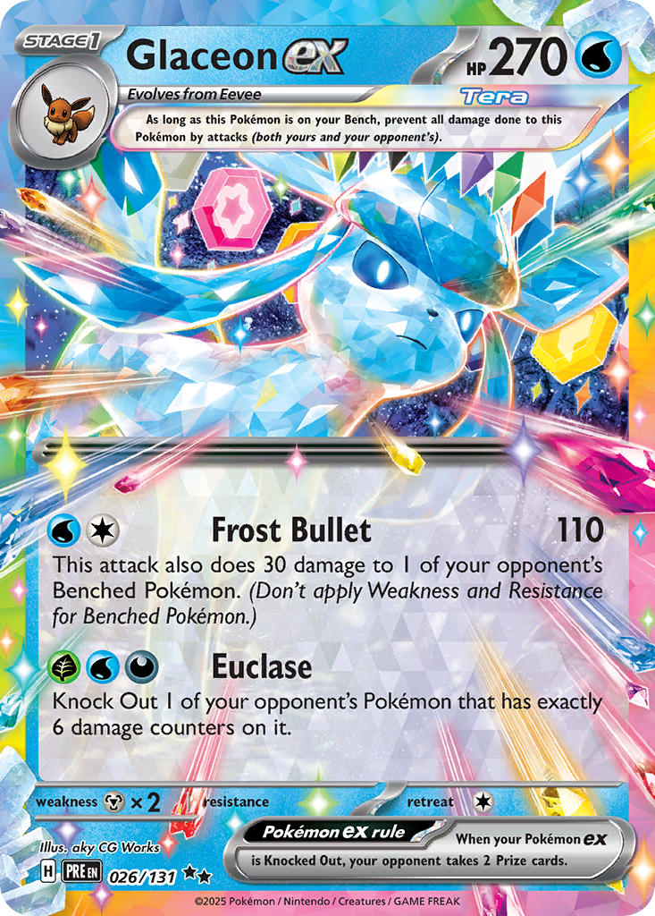 Glaceon ex-026-Prismatic Evolutions