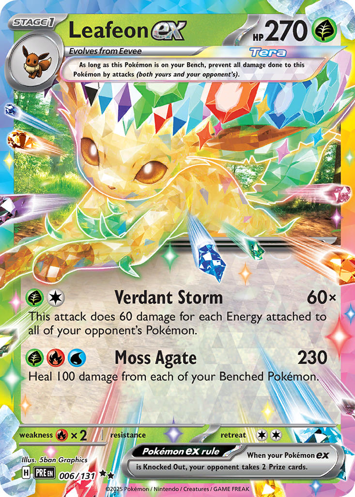 Leafeon ex-006-Prismatic Evolutions