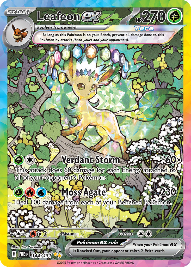 Leafeon ex-144-Prismatic Evolutions