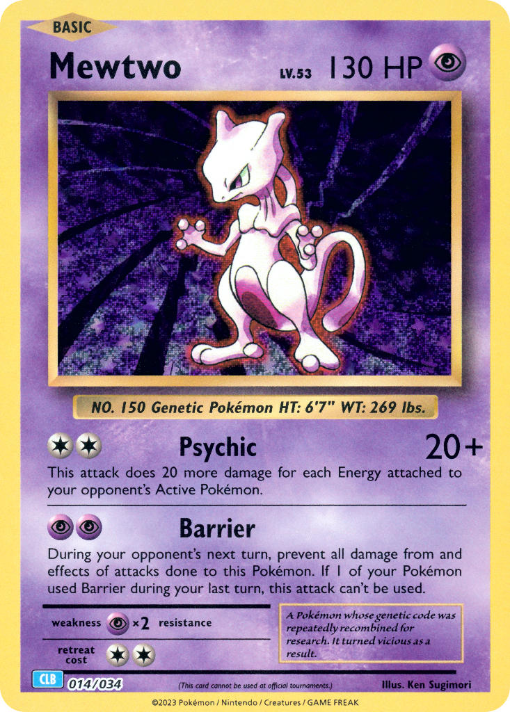 Mewtwo-Pokemon TCG Classic - Blastoise