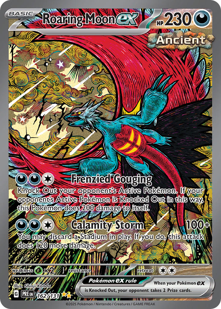 Roaring Moon ex-162-Prismatic Evolutions