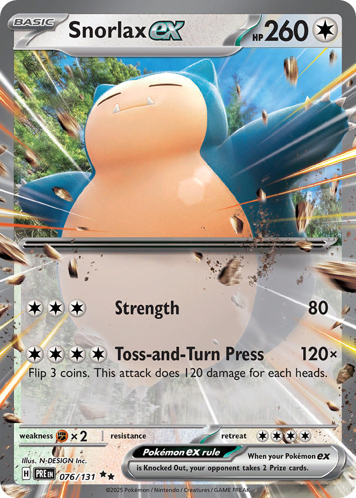 Snorlax ex-076-Prismatic Evolutions