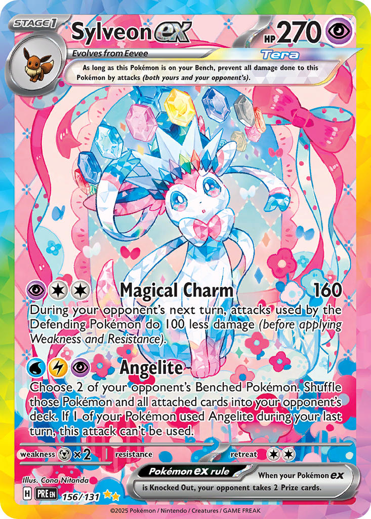 Sylveon ex-156-Prismatic Evolutions