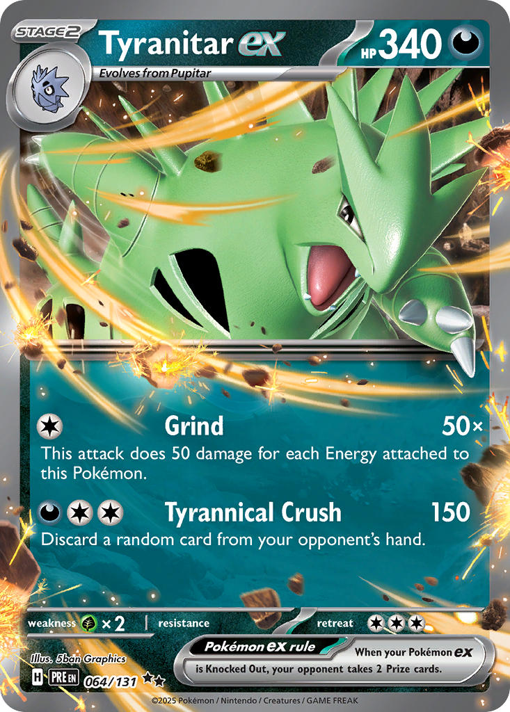 Tyranitar ex-064-Prismatic Evolutions