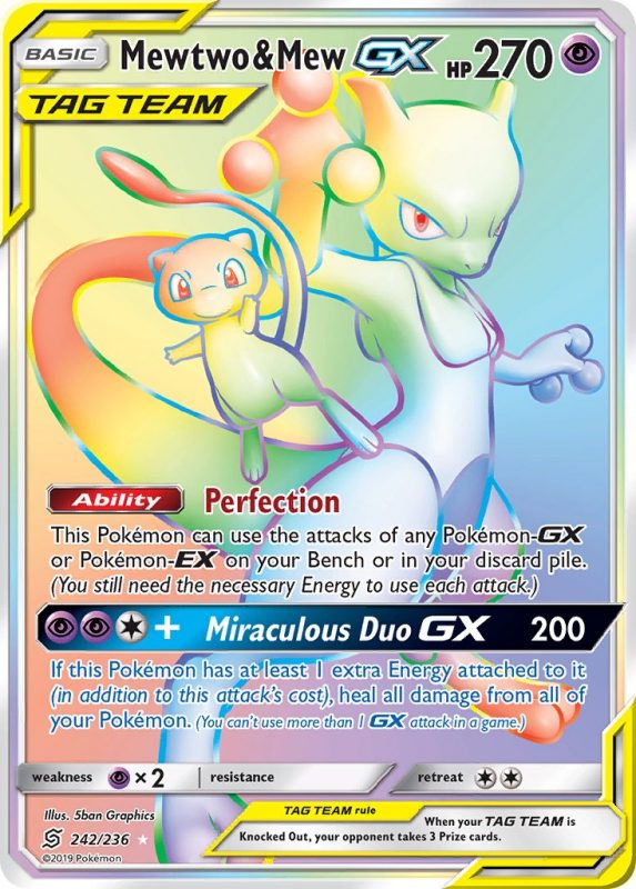 Check de actuele waarde van je Mewtwo & Mew-GX 242/236 kaart uit de ...