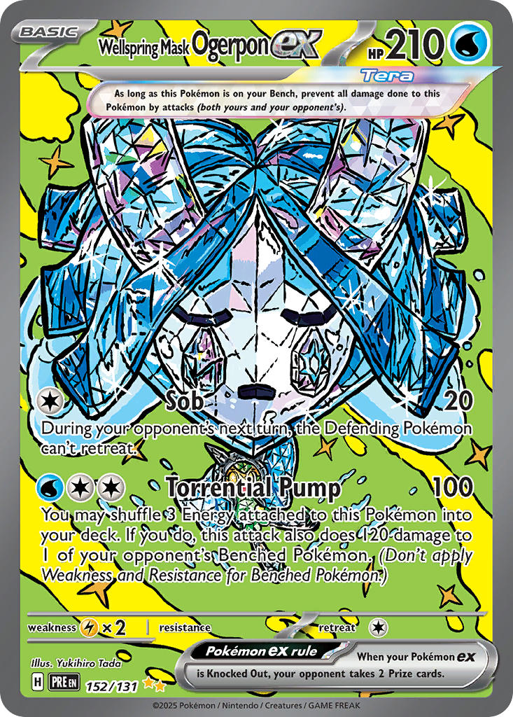 Wellspring Mask Ogerpon ex-152-Prismatic Evolutions