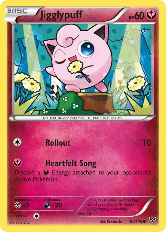 Check de actuele waarde van je Jigglypuff 87/146 kaart uit de XY set.